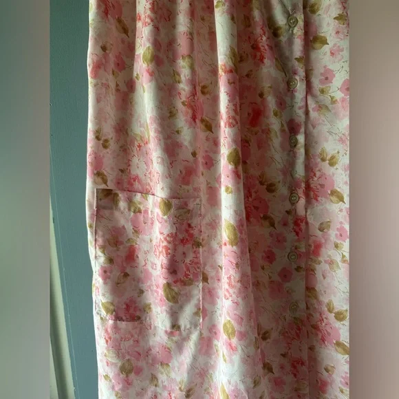 Vintage bedsheet romantic floral nightgown handmade cottage core XL - Picture 2 of 5